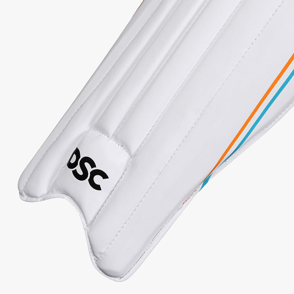DSC Shoc Cricket Wicket Keeping Legguard – Economical Lightweight Keeping Pads with Low-Density Foam Bolsters & Mesh Instep