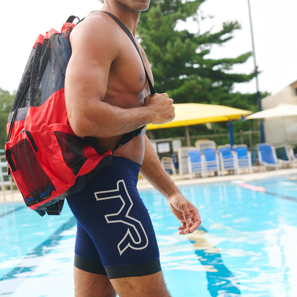 TYR Big Mesh Mummy Backpack (Red/Navy)