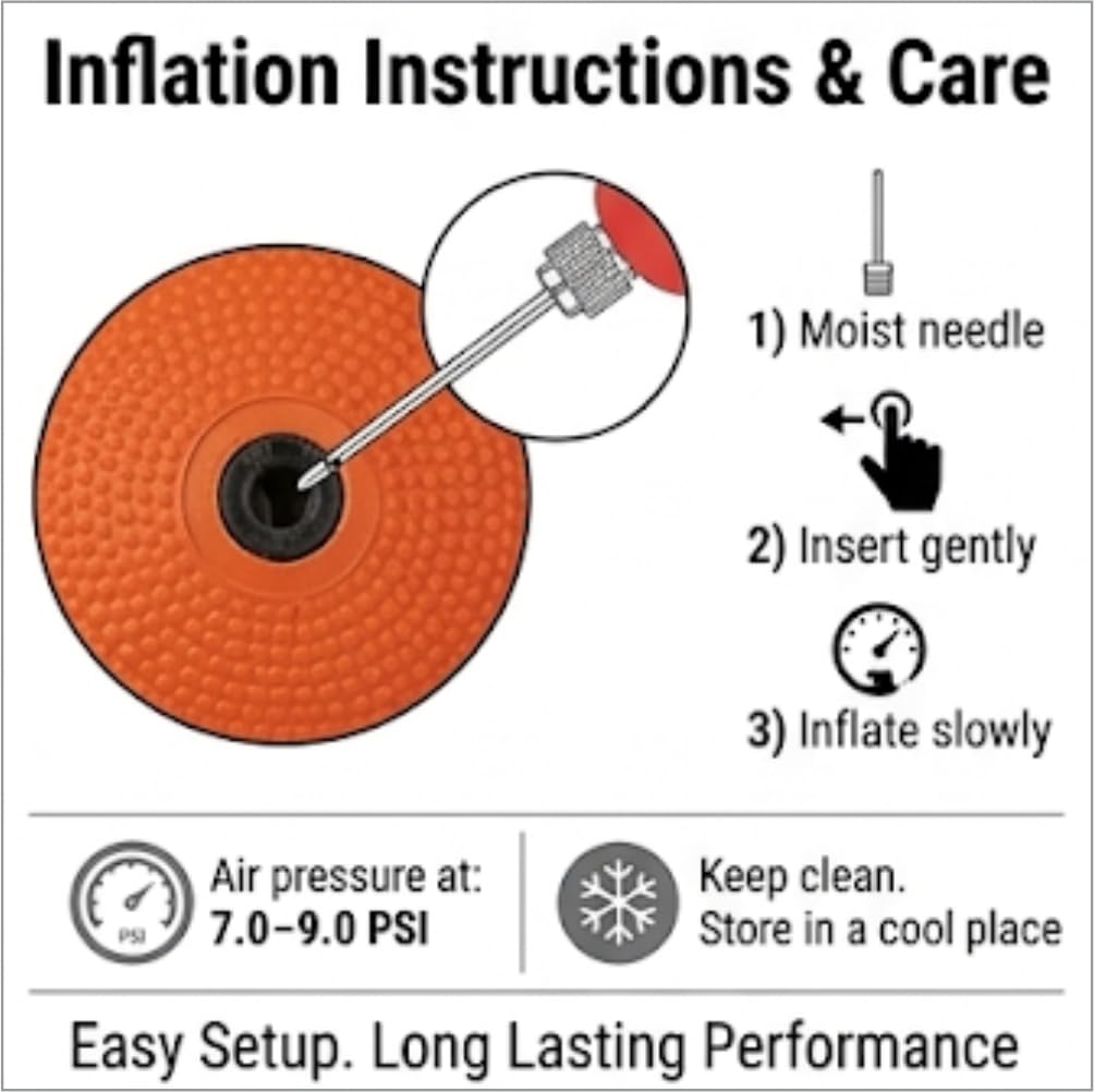 Cosco Nylon Dribble Rubber Basketball (Size 7, Orange) | Durable Waterproof Outdoor Basketball