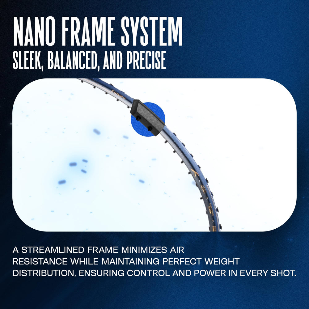Hundred Predator Pro Strung Badminton Racquet (HBRX-5S073-1) | Aerodynamic Fast-Attacking Racquet with Full Cover