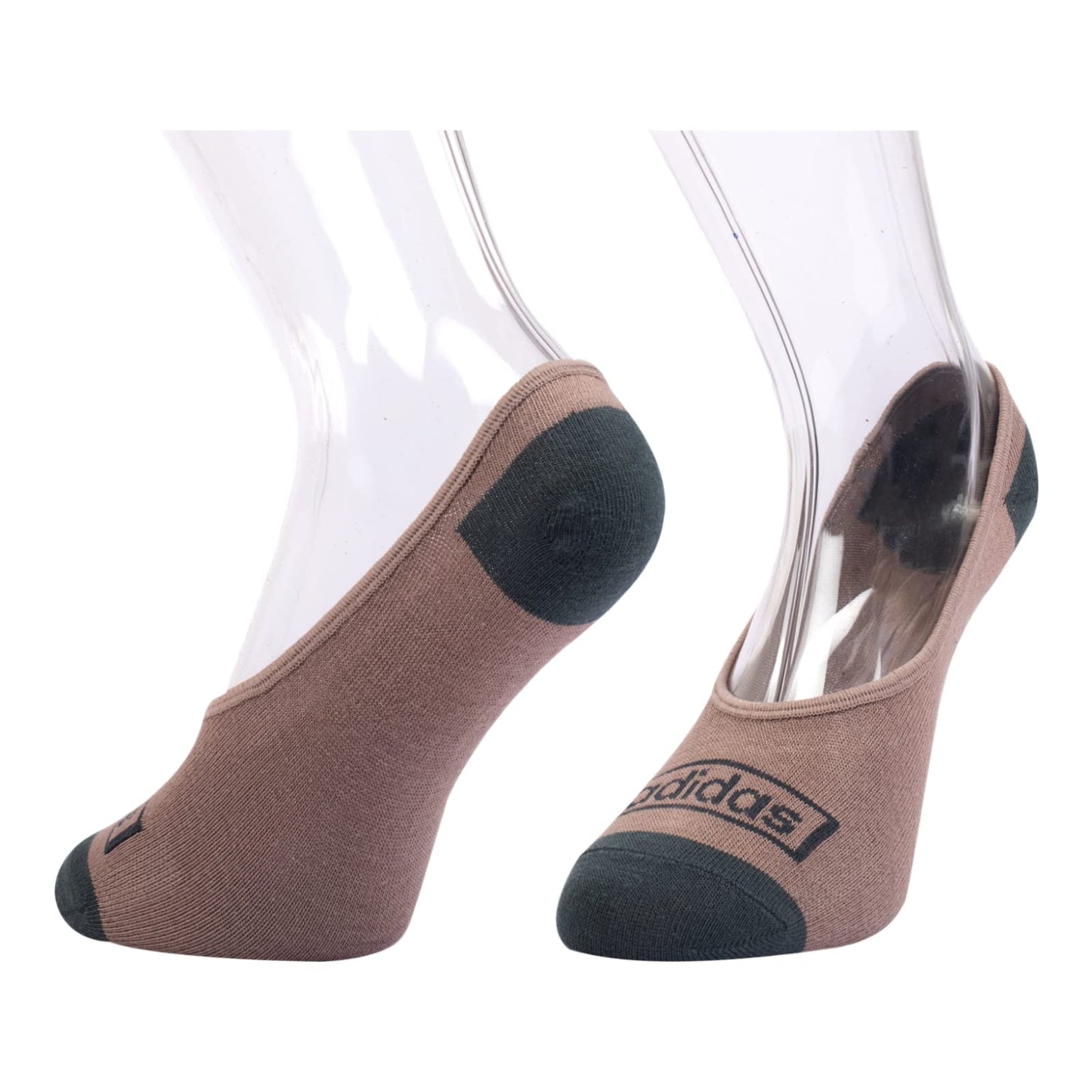 Adidas Adult's Cotton Original Flat Knit No Show Socks - 3 Pairs (6N) (AD-0752) | Premium Cotton Blend Liner Socks