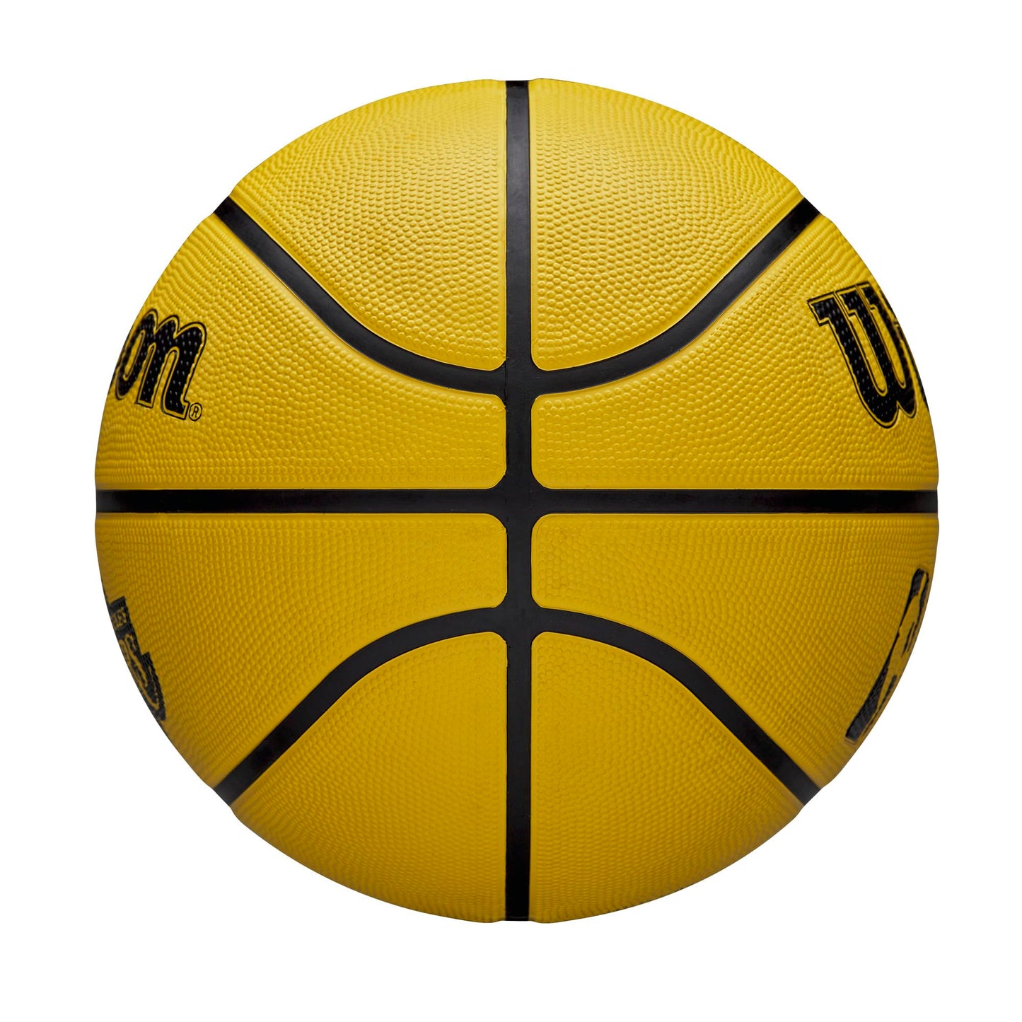 Wilson NBA Team Tribute LA Lakers Solid Basketball (Size 7, Yellow) | Official NBA Outdoor Performance Basketball