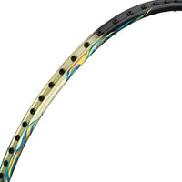 Li-Ning AXForce 100 Badminton Racquet (Unstrung, 4U, G5) Strom Green – High Elasticity Carbon Fiber Frame with Ultra-Thin Shaft & Head-Heavy Balance