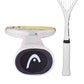 HEAD Microgel Graphite Squash Racquet | Head-Heavy Teardrop Power Frame with Microgel Technology (White/Lemon Yellow)