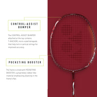 Yonex Astrox Lite 45I UnStrung Badminton Racquet, 5U4 - Kurenai - Best Price online Prokicksports.com