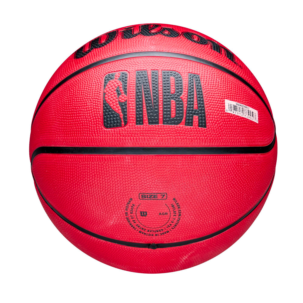 Wilson NBA Team Tribute Solid Chicago Bulls Basketball | Size 7 | Red