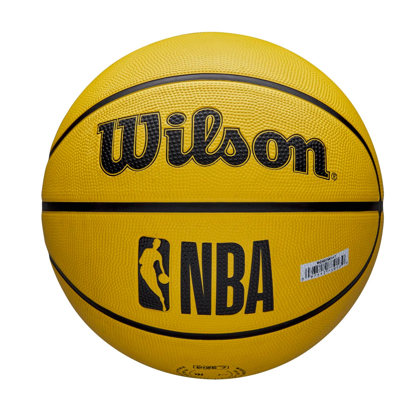 Wilson NBA Team Tribute LA Lakers Solid Basketball (Size 7, Yellow) | Official NBA Outdoor Performance Basketball
