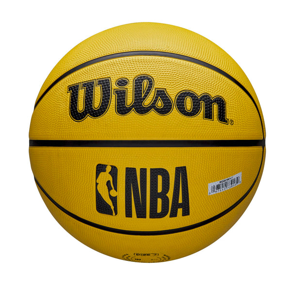 Wilson NBA Team Tribute LA Lakers Solid Basketball (Size 7, Yellow) | Official NBA Outdoor Performance Basketball