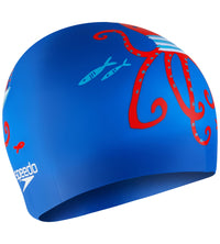 Speedo Unisex Kids Slogan Print Swim Cap for Boys and Girls