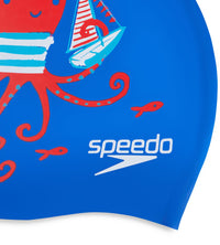 Speedo Unisex Kids Slogan Print Swim Cap for Boys and Girls