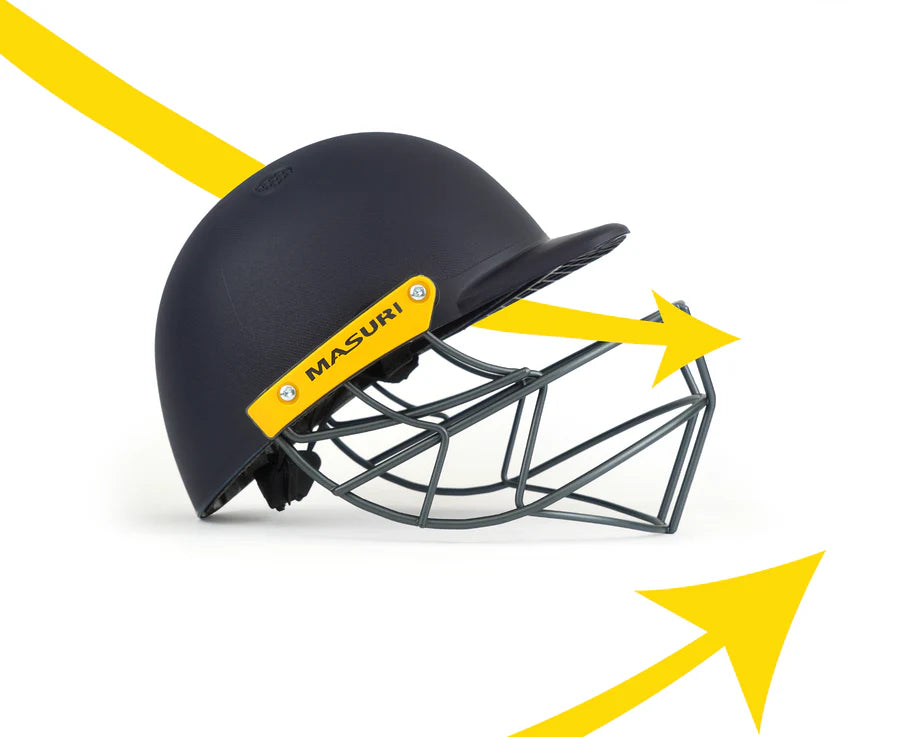 Masuri C Line Steel Cricket Helmet Navy Blue | Durable Steel Grill | Lightweight Protective Headgear | Cricket Equipment for Professional Players - Best Price online Prokicksports.com