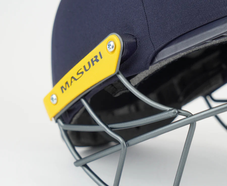 Masuri C Line Plus Steel Cricket Helmet Navy Blue | Enhanced Protection & Comfort | Professional Lightweight Steel Grill Cricket Headgear - Best Price online Prokicksports.com