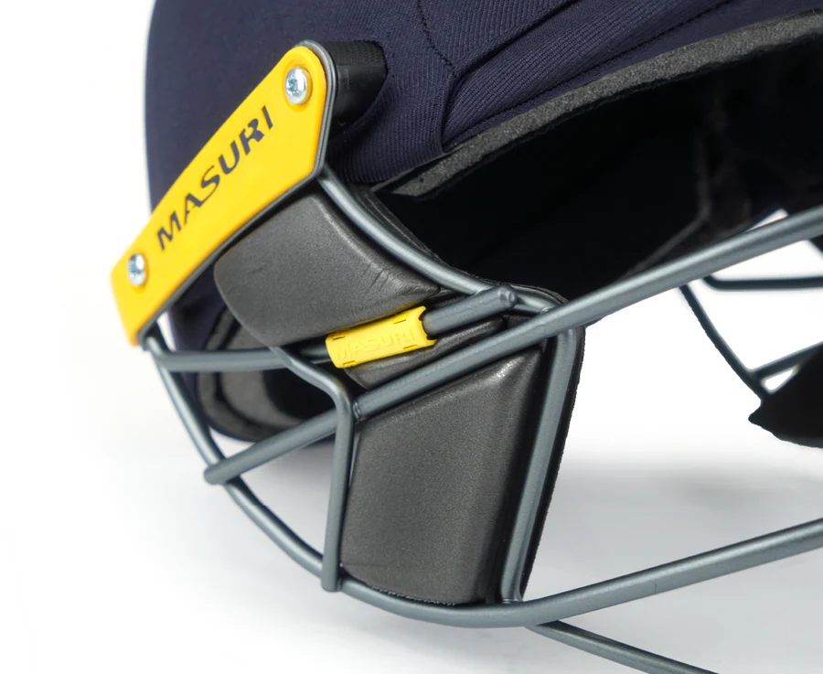 Masuri T Line Steel Cricket Helmet - Navy Blue | Professional Grade Head Protection | Lightweight & Comfortable Design for Players - Best Price online Prokicksports.com