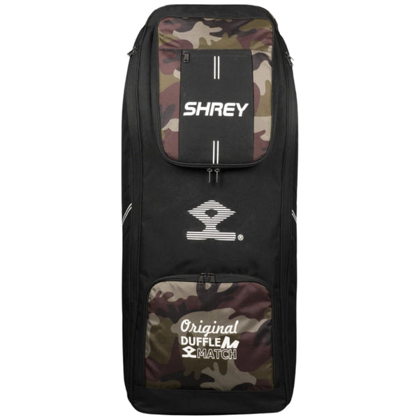 Shrey Match Duffle 2.0 Wheelie Cricket Kitbag, Camouflage Green
