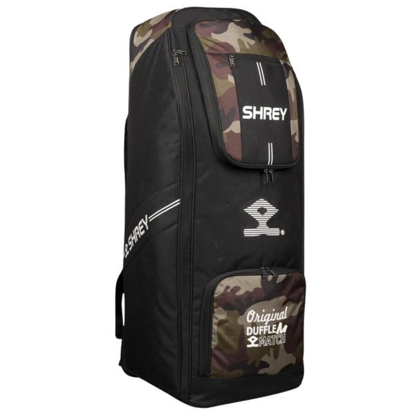 Shrey Match Duffle 2.0 Wheelie Cricket Kitbag, Camouflage Green