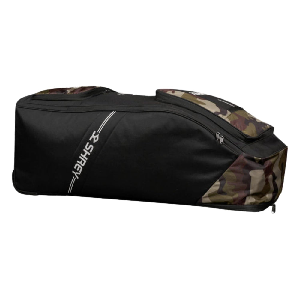 Shrey Match Duffle 2.0 Wheelie Cricket Kitbag, Camouflage Green - Best Price online Prokicksports.com