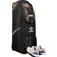 Shrey Match Duffle 2.0 Wheelie Cricket Kitbag, Camouflage Green - Best Price online Prokicksports.com
