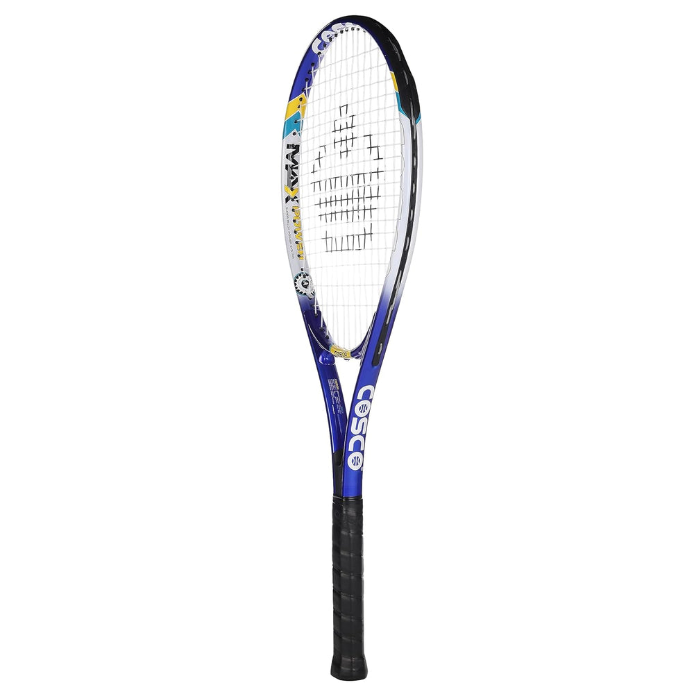 Cosco Max Power 30006 Aluminium Tennis Racquet – Lightweight O-Beam Frame | Pre-Strung | Full Cover Included | Ideal for Recreational Players - Best Price online Prokicksports.com