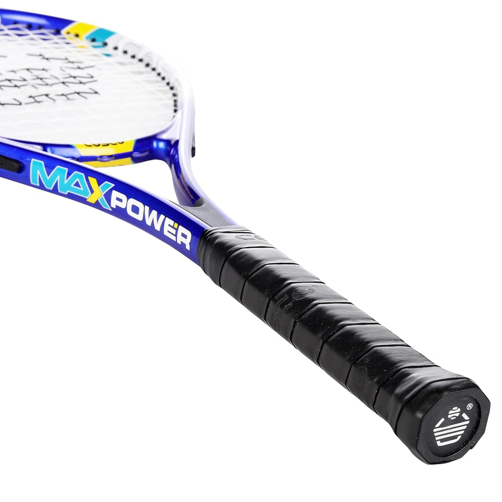 Cosco Max Power 30006 Aluminium Tennis Racquet – Lightweight O-Beam Frame | Pre-Strung | Full Cover Included | Ideal for Recreational Players - Best Price online Prokicksports.com