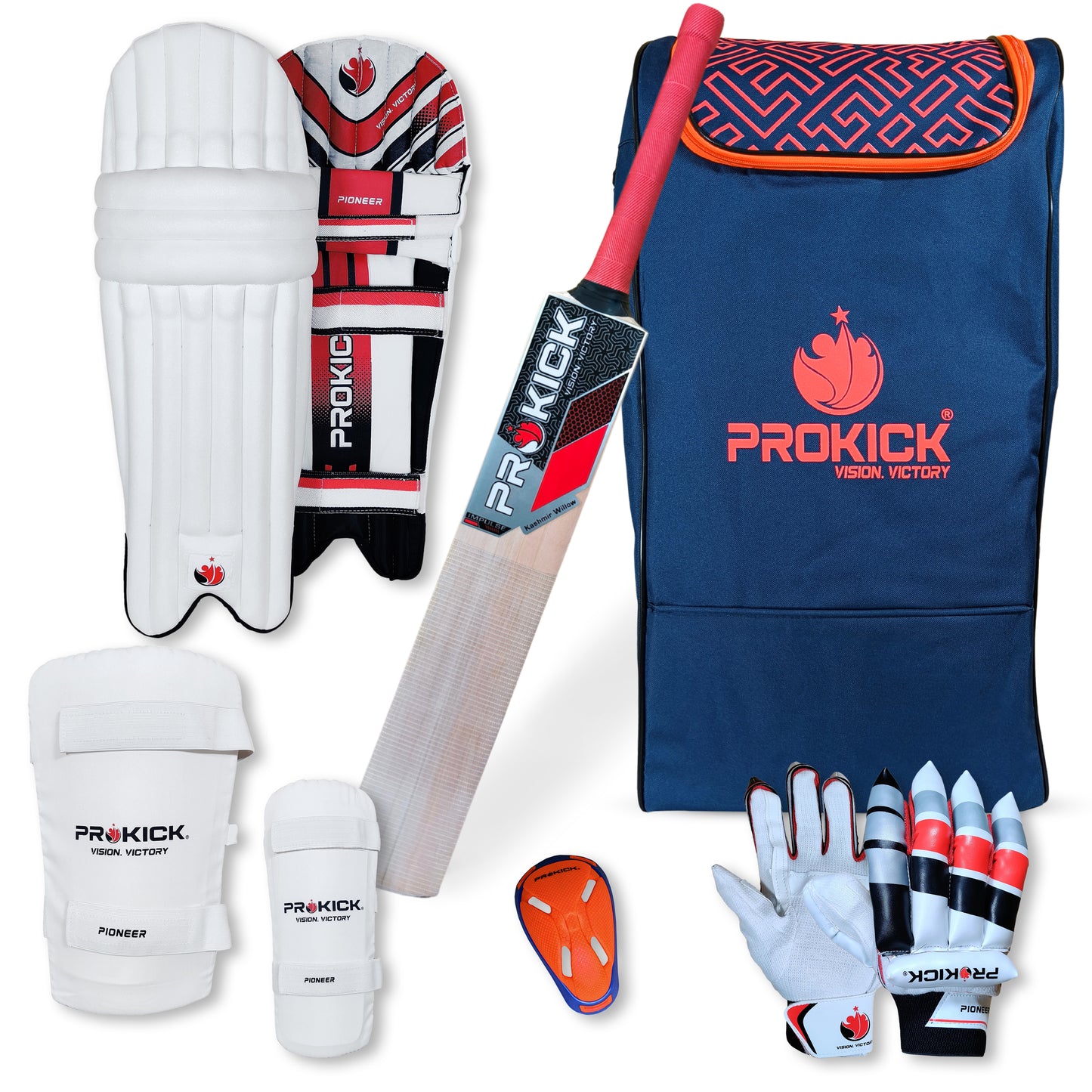 Prokick Megakit Kashmir Willow Full Cricket Kit - Best Price online Prokicksports.com