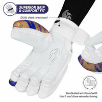 DSC Condor Surge Cricket Batting Gloves&nbsp; Right Hand – Sheep Leather Palm Gloves with Fibre Reinforced Protection&nbsp;