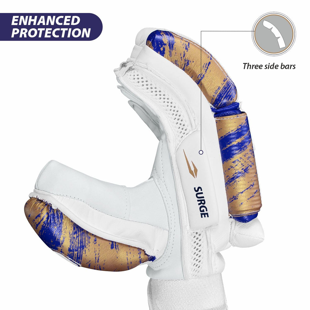 DSC Condor Surge Cricket Batting Gloves&nbsp; Right Hand – Sheep Leather Palm Gloves with Fibre Reinforced Protection&nbsp;