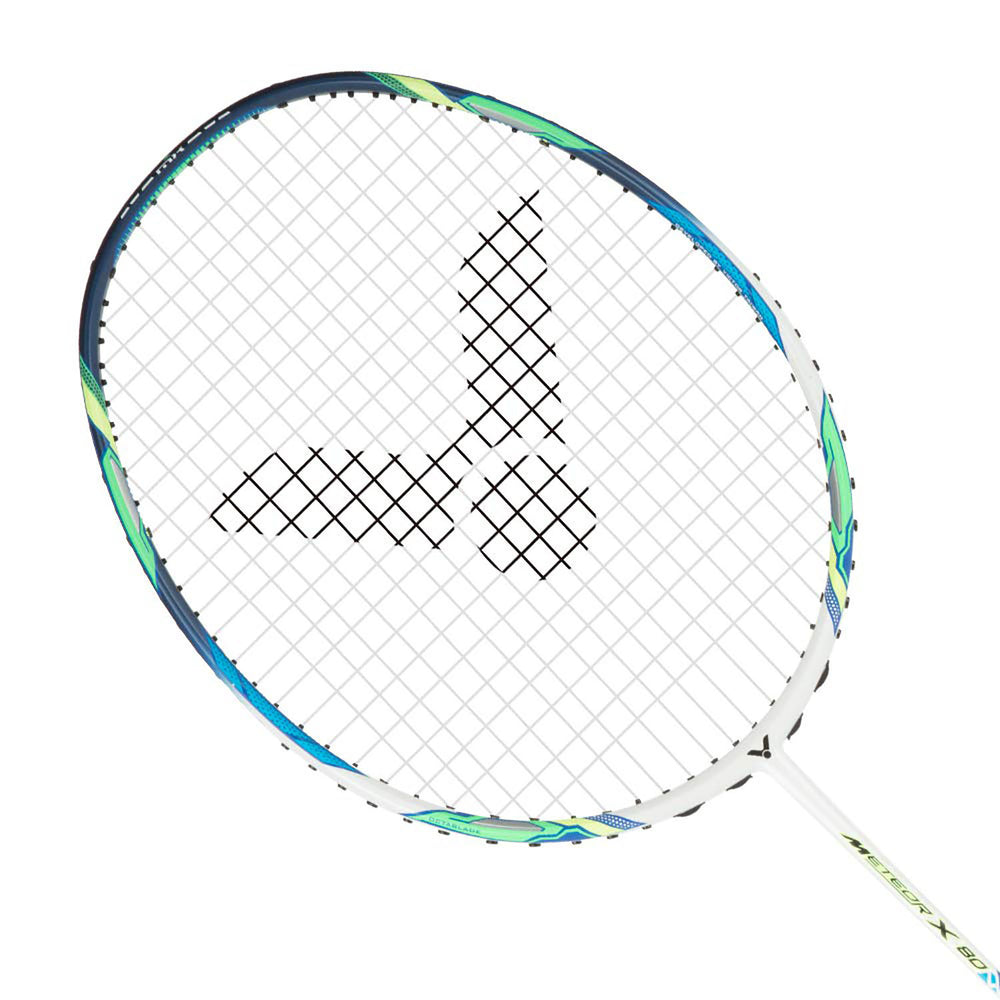 Victor Meteor X 80 Unstrung Badminton Racquet – 4U5 Unstrung Racket in Poseidon Blue for Explosive Power, Precision & Control in Competitive and Tournament Play - Best Price online Prokicksports.com