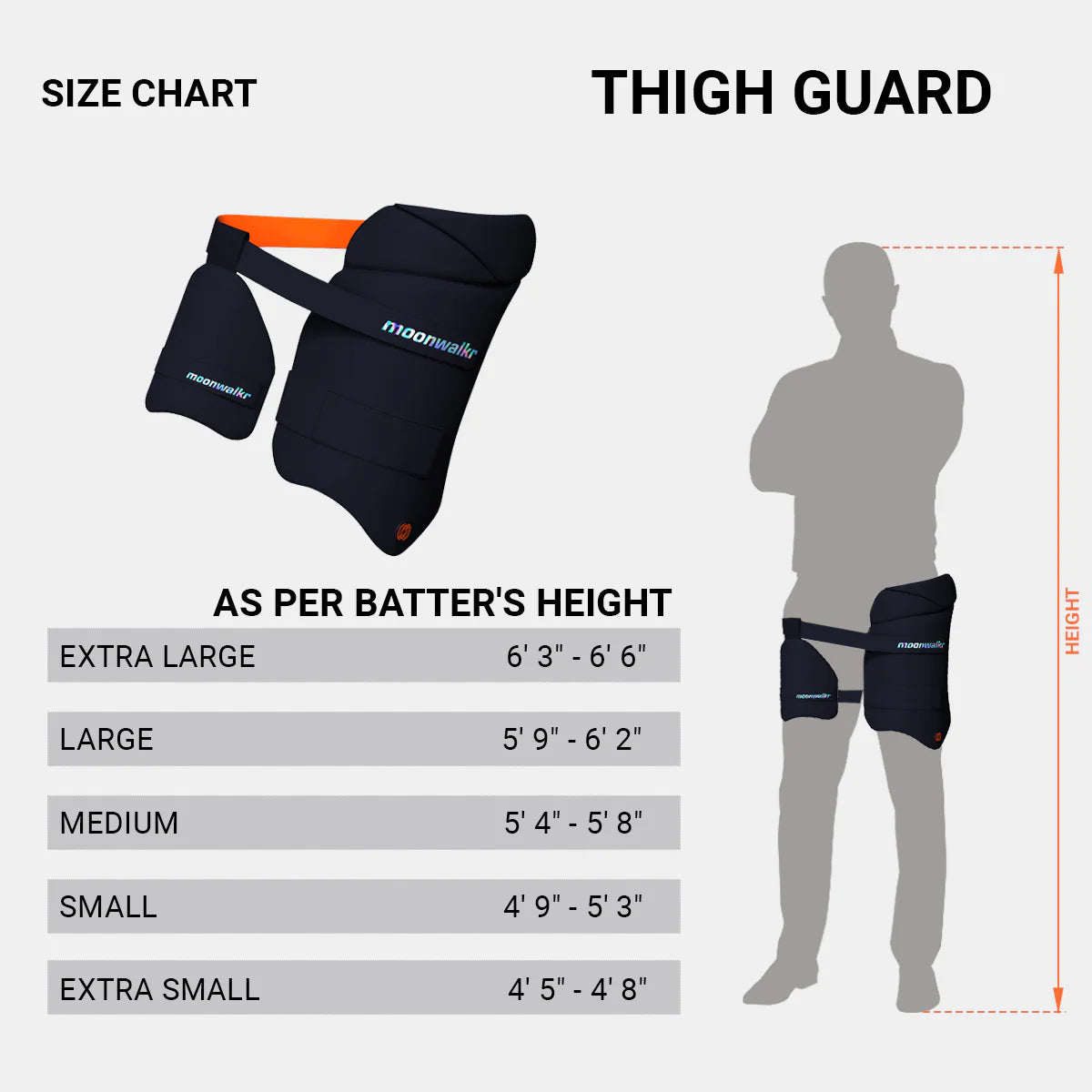 Moonwalkr Left Hand Combo Thigh Guard 2.0 - Blue - Best Price online Prokicksports.com
