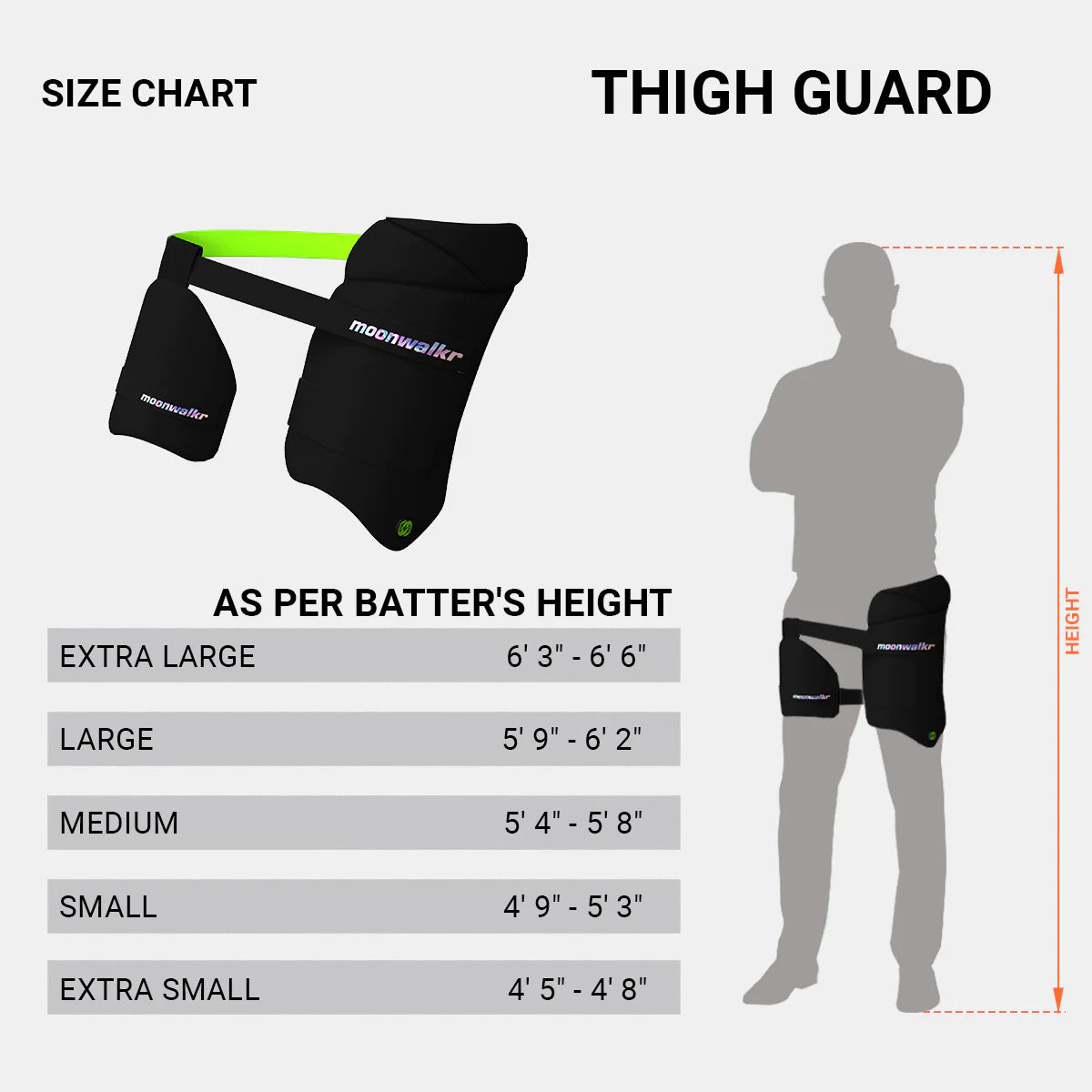 Moonwalkr Left Hand Combo Thigh Guard 2.0 Black - Best Price online Prokicksports.com