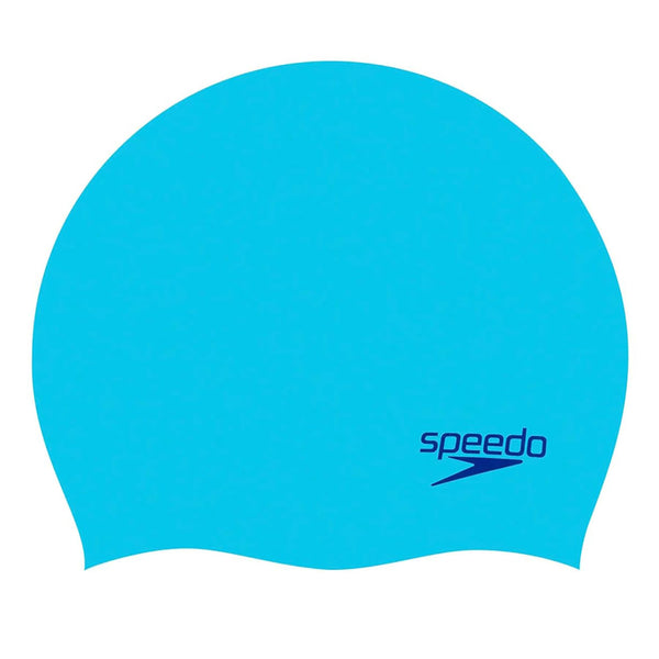 Speedo Junior Plain Moulded Silicone Swimming Cap – 1SZ Blue | Comfortable, Durable, Snug Fit Swim Cap for Kids | Ideal for Training & Practice