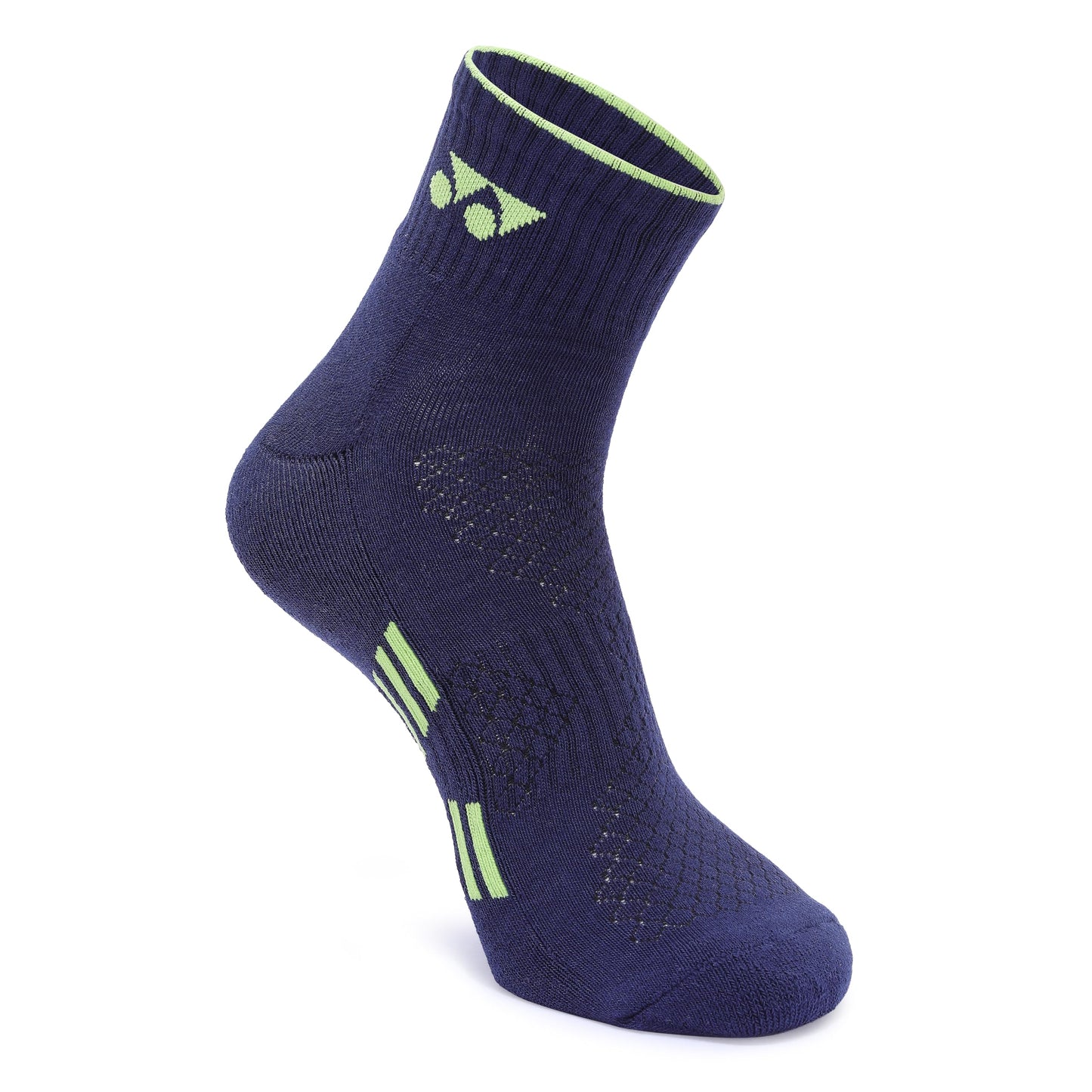 Yonex 2575SX1 TruDry Quarter Length Performance Sports Socks (1 Pair) | Breathable Moisture-Wicking Cotton Cushion Socks