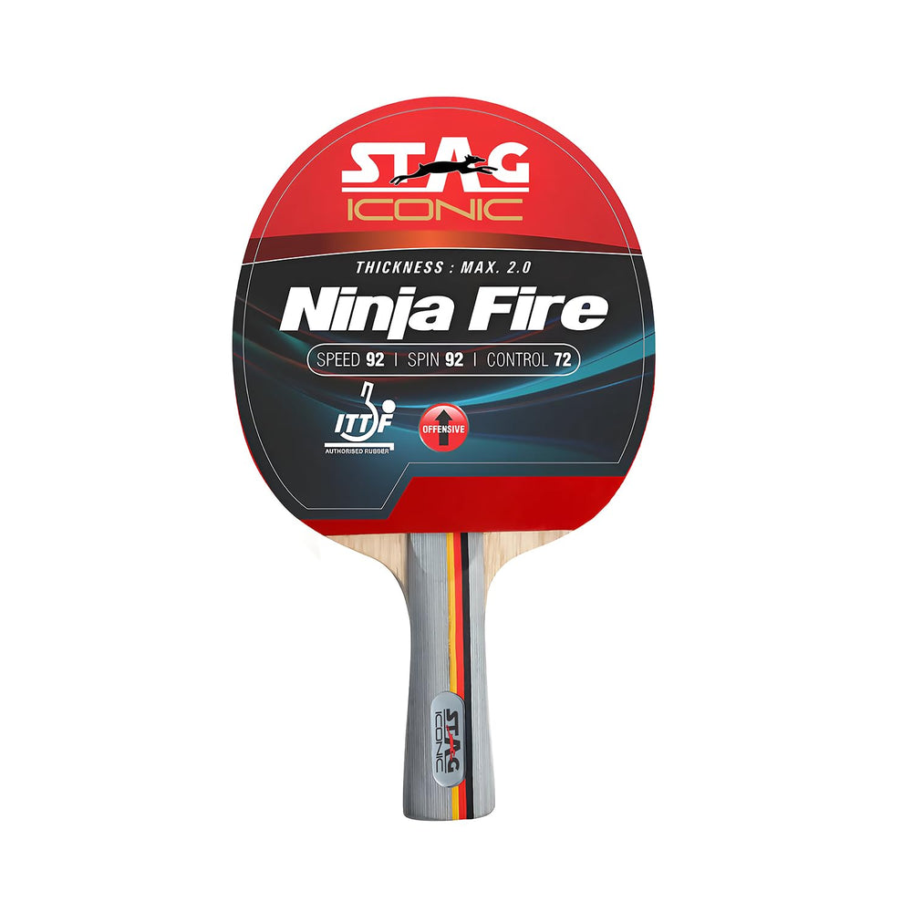 Stag Iconic Ninja Fire Advanced Series Table Tennis Racket