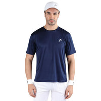 HEAD HCD Model Men's Round Neck T-Shirt – 100% Polyester | Moisture-Wicking, Lightweight Crew Neck, Athletic Fit - Best Price online Prokicksports.com