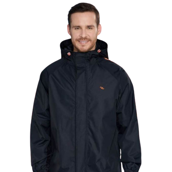 Zeel MJ103 Men’s Waterproof Rain Jacket – Lightweight Urban & Outdoor Protection 100% Waterproof Polyester Hooded Jacket with Sealed Seams & Storm Flap Zipper