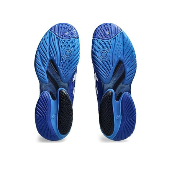ASICS Court FF 3 Men’s Tennis Shoes – Tuna Blue/Pure Silver | Djokovic‑Inspired Zero‑Step Outsole & TWISTRUSS™ Support