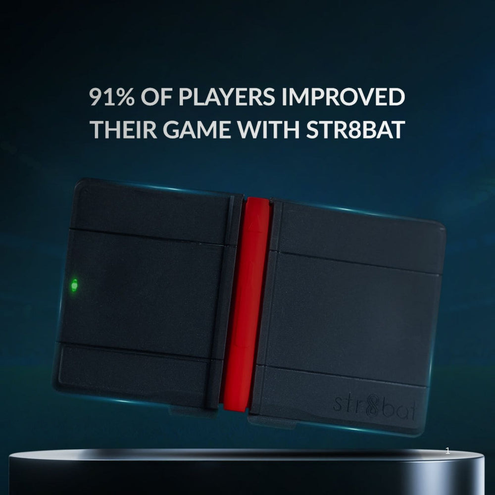 Str8bat Cricket Bat Sensor – Motion Tracker for Bat Speed, Swing Angle & Timing | Smart Batting Practice Device | Cricket Shot Analysis Tool for Players & Coaches - Best Price online Prokicksports.com