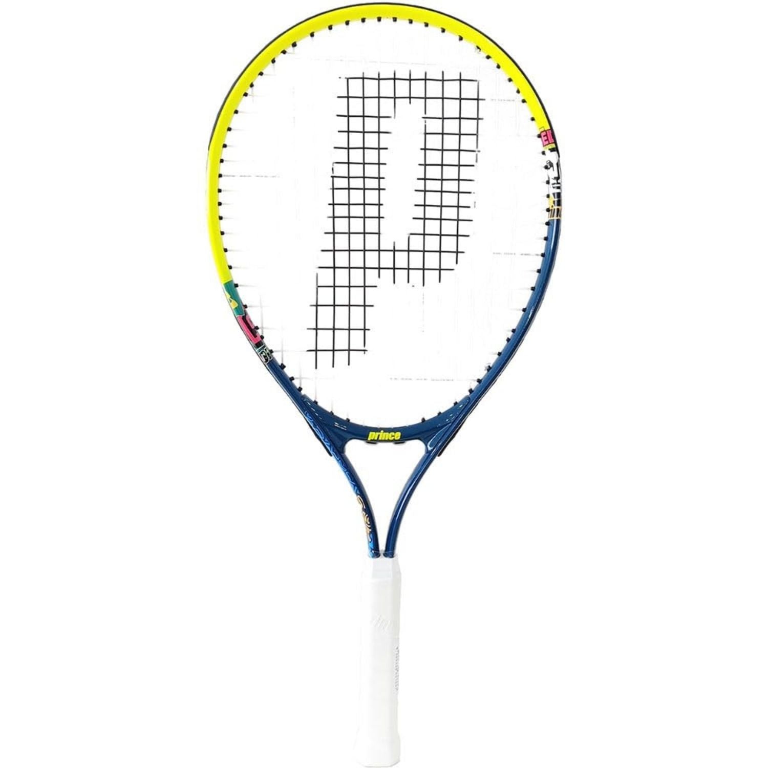 PRINCE TT56U5050 Ace Face Junior 23 Strung Tennis Racquet – Yellow/Blue | 217 Grams, 23 inch Length, 16x19 String Pattern - Best Price online Prokicksports.com