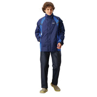 Zeel JS508 Go‑Hike Men’s Waterproof Rain Suit (Jacket + Pant) Breathable, Windproof & PVC-Coated Sealed-Seam Design with Reflective Accent - Best Price online Prokicksports.com