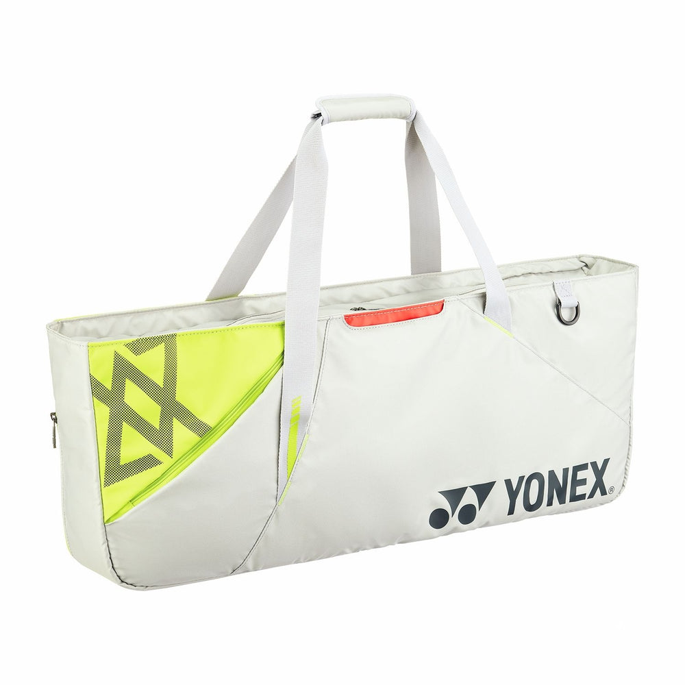 Yonex BA52531VEX Club Tournament VA Badminton Racquet Bag - Grayish Beige | Spacious, Durable & Stylish Racquet Kit Bag | Ideal for Players & Clubs