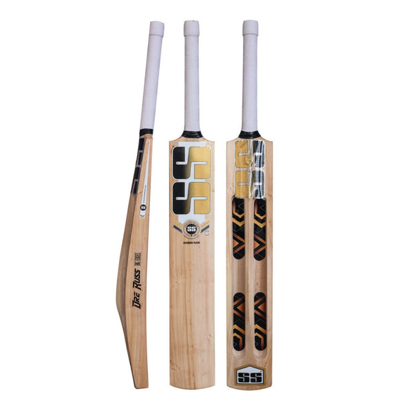 SS Danger Russell Tennis 2.0 Kashmir Willow Cricket Bat – Lightweight Scoop Profile, Short Handle, Ready for Soft/Tennis Ball Play