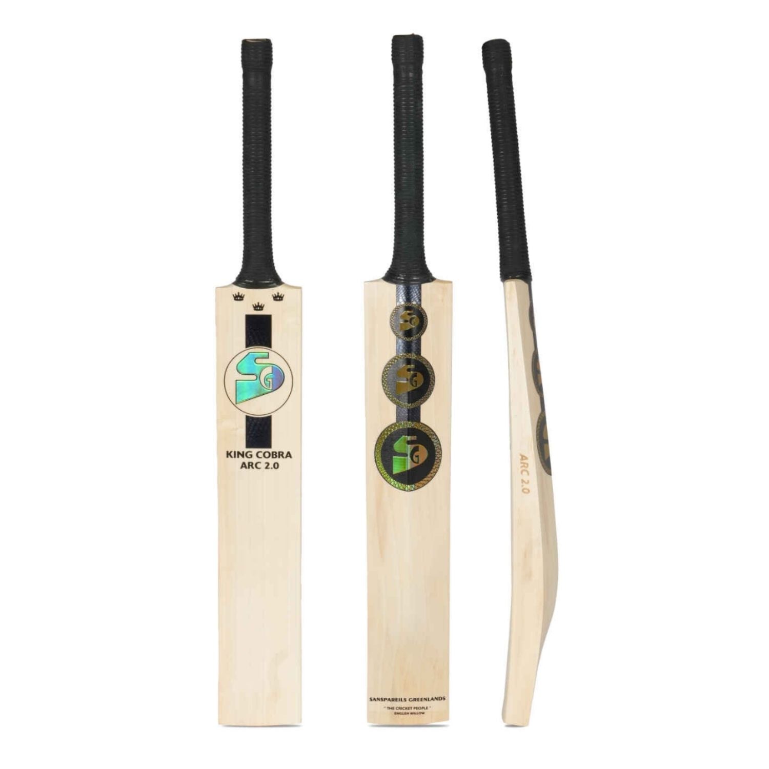 SG King Cobra Arc 2.0 English Willow Cricket Bat – SH, Factory Selected Grade 3 Willow, Thick Edges & Extended Sweet Spot | Professional-Level Cricket Bat for Adults - Best Price online Prokicksports.com