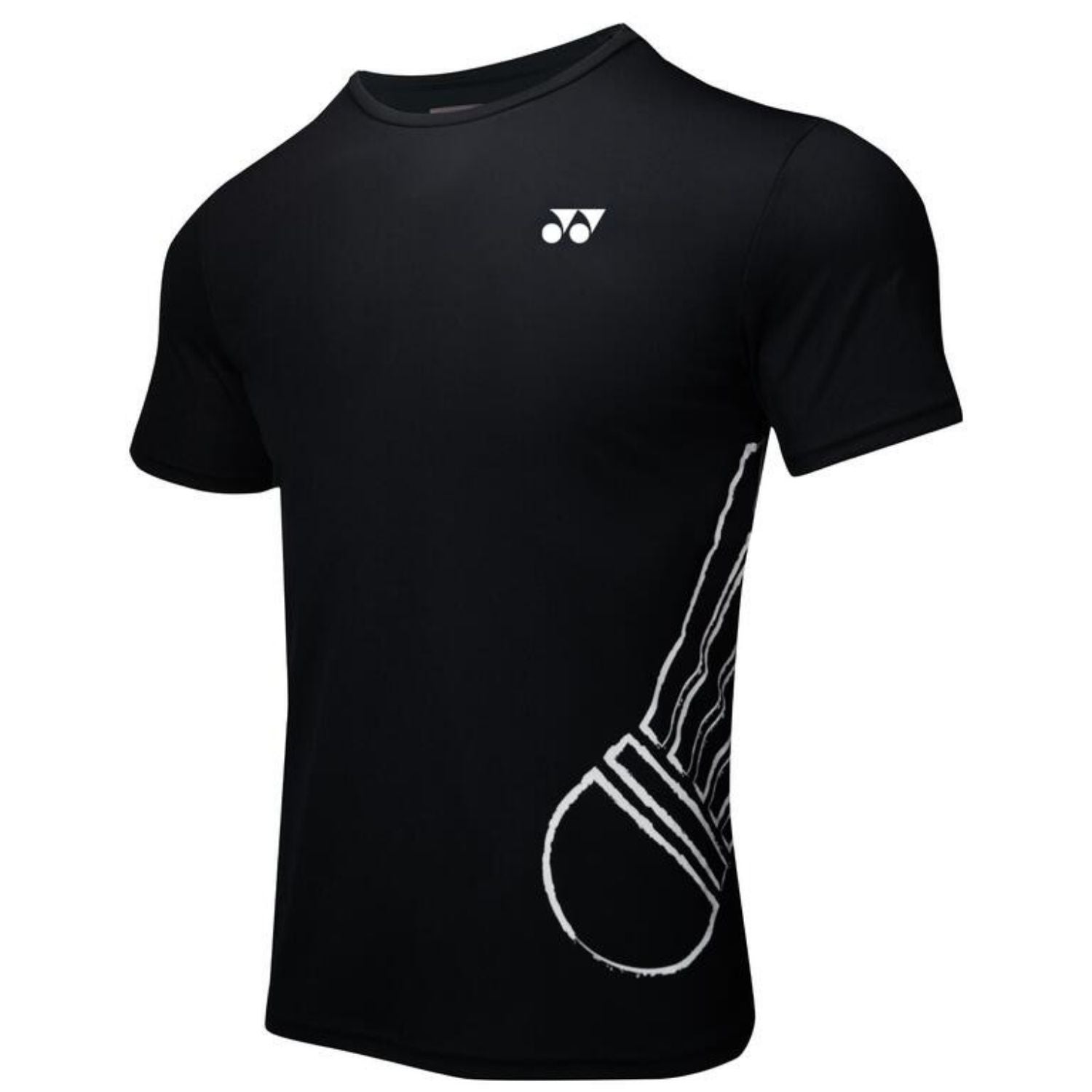 YONEX RM H036-2880-Easy4 Men’s Round Neck T-Shirt Black | TruDry Moisture Wicking Lightweight Polyester Performance Sportswear for Badminton, Tennis, Gym & Running - Best Price online Prokicksports.com