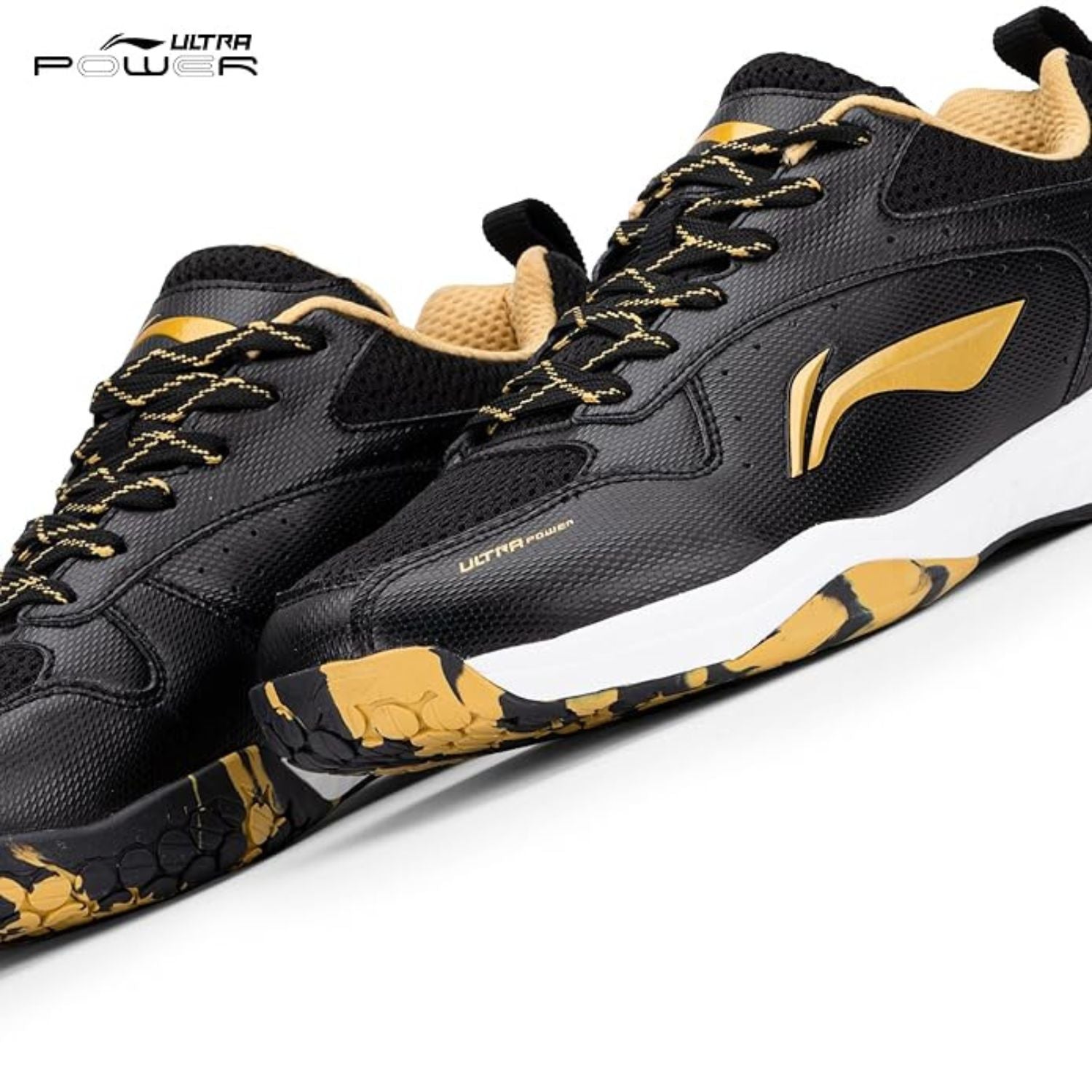 Li‑Ning Ultra Power Non‑Marking Badminton Shoe – Lightweight Indoor Sports Court Sneaker with Cushioning and Heel Stability