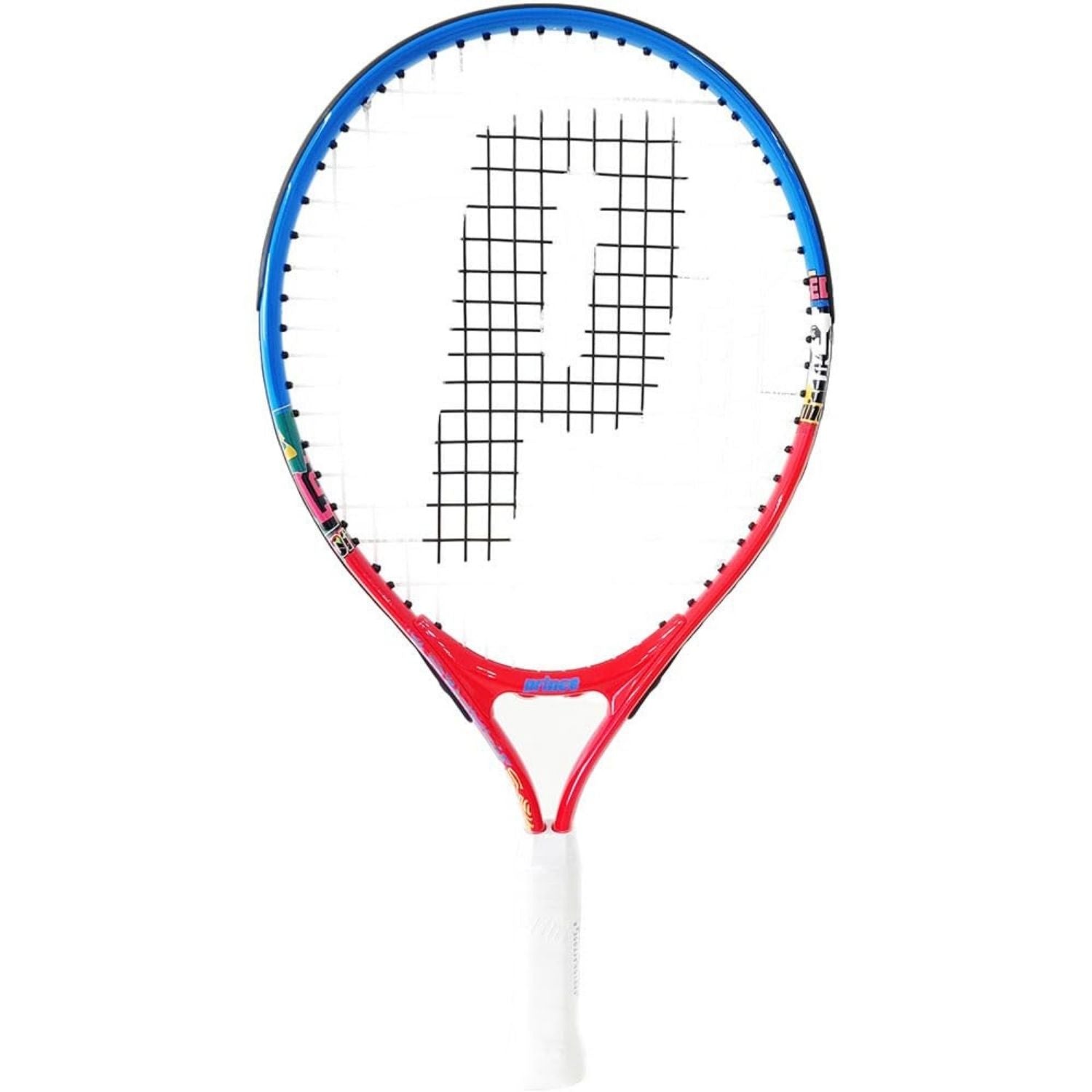 PRINCE 7T56W5050 Ace Face Junior 19 Strung Tennis Racquet – Blue/Red | 190 Grams, 19 inch Length, 82 sq.in. Head, 16x19 String Pattern | Lightweight for Young Beginners - Best Price online Prokicksports.com