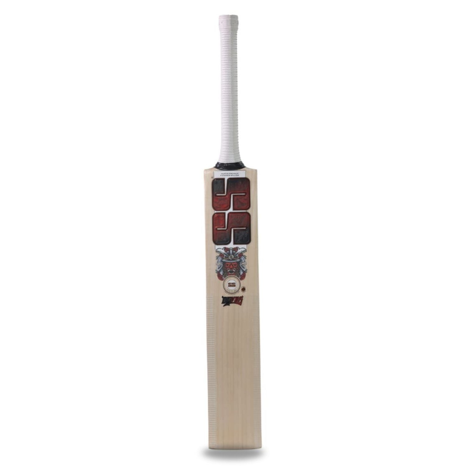 SS Devils Super Six Premium Kashmir-Willow Cricket Bat – Grade 2 Kashmir, Massive Concave TON Edges, Mid Sweet Spot & Includes Cover (Short Handle) - Best Price online Prokicksports.com