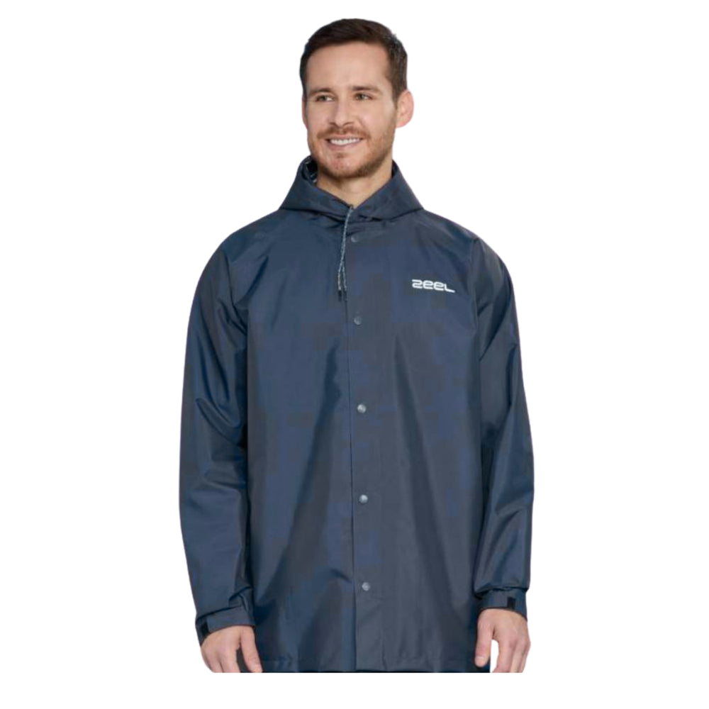 Zeel ZE101 Men’s Waterproof Rain Suit Jacket + Pant Set Heavy‑Duty PVC-Coated Polyester with Fully Sealed Seams & Adjustable Hood - Best Price online Prokicksports.com