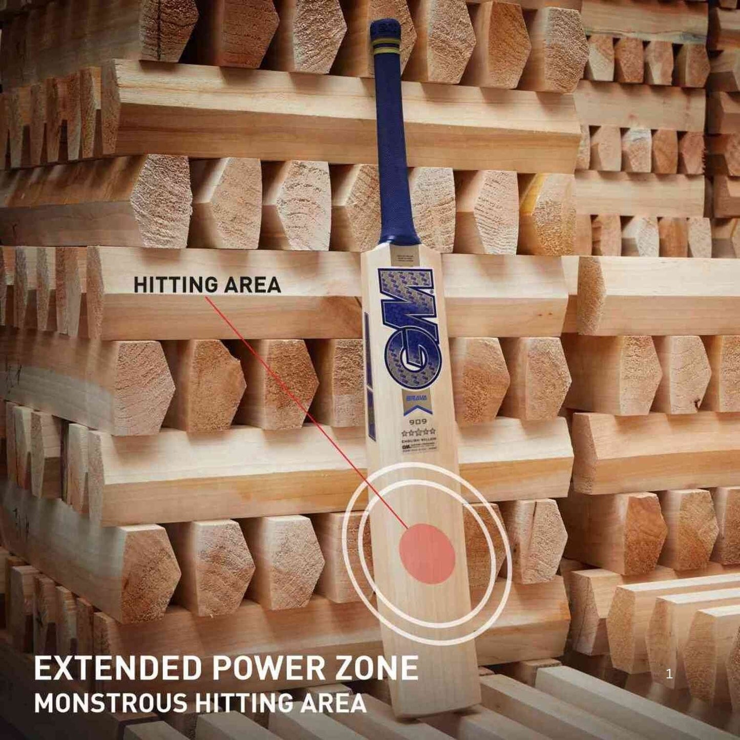 GM Brava 909 English Willow Cricket Bat – SH Mens | Grade 1 Willow, Massive Edges, PowerArc Bow, F2 Face Profile | Knocked-In, Pro-Lite Grip & Toe Protection | Buy GM Brava 909 Cricket Bat India Online for Advanced Players - Best Price online Prokicksports.com