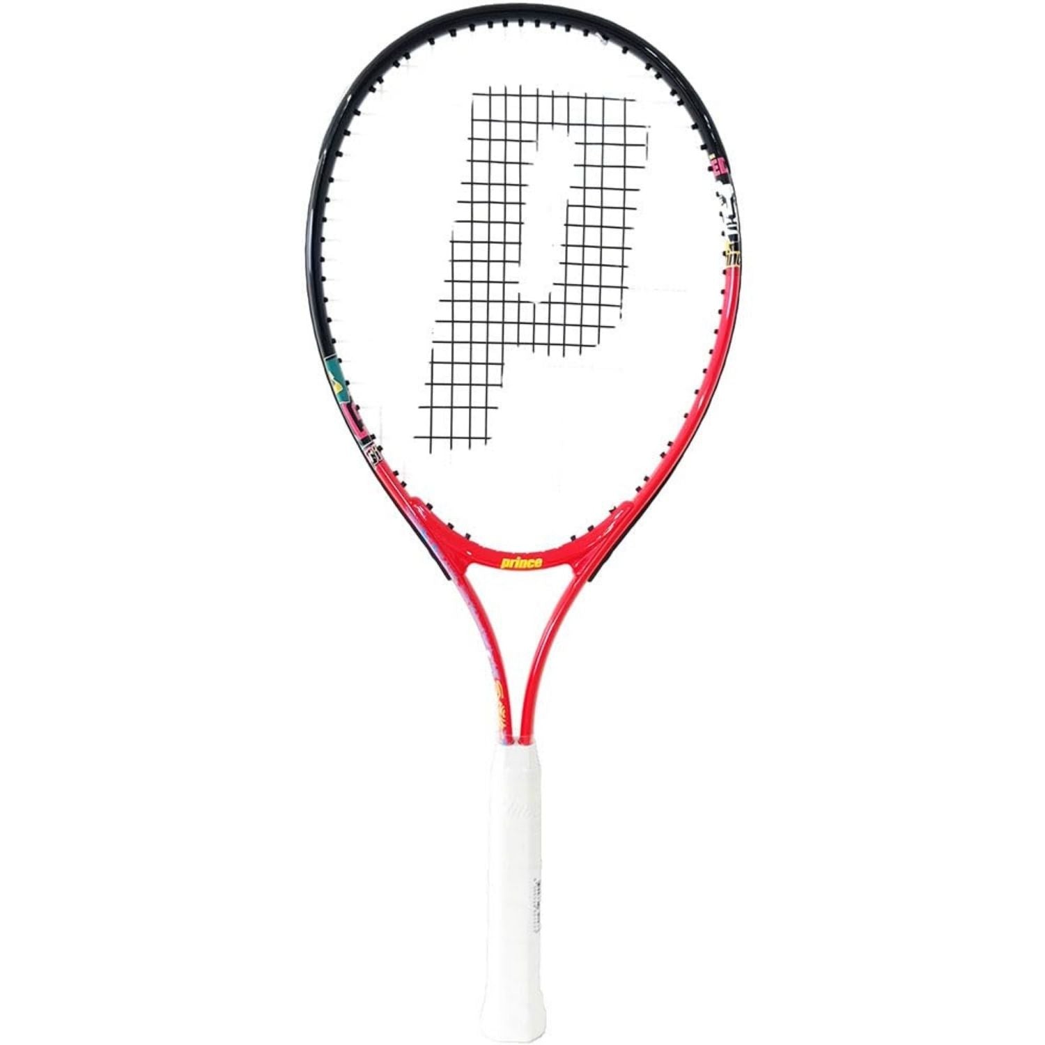PRINCE 7T56T5050 Ace Face Junior 25 Strung Tennis Racquet – Black/Red | 237 Grams, 25 inch Length, 16x19 String Pattern | Lightweight Junior Tennis Racket for Beginners - Best Price online Prokicksports.com