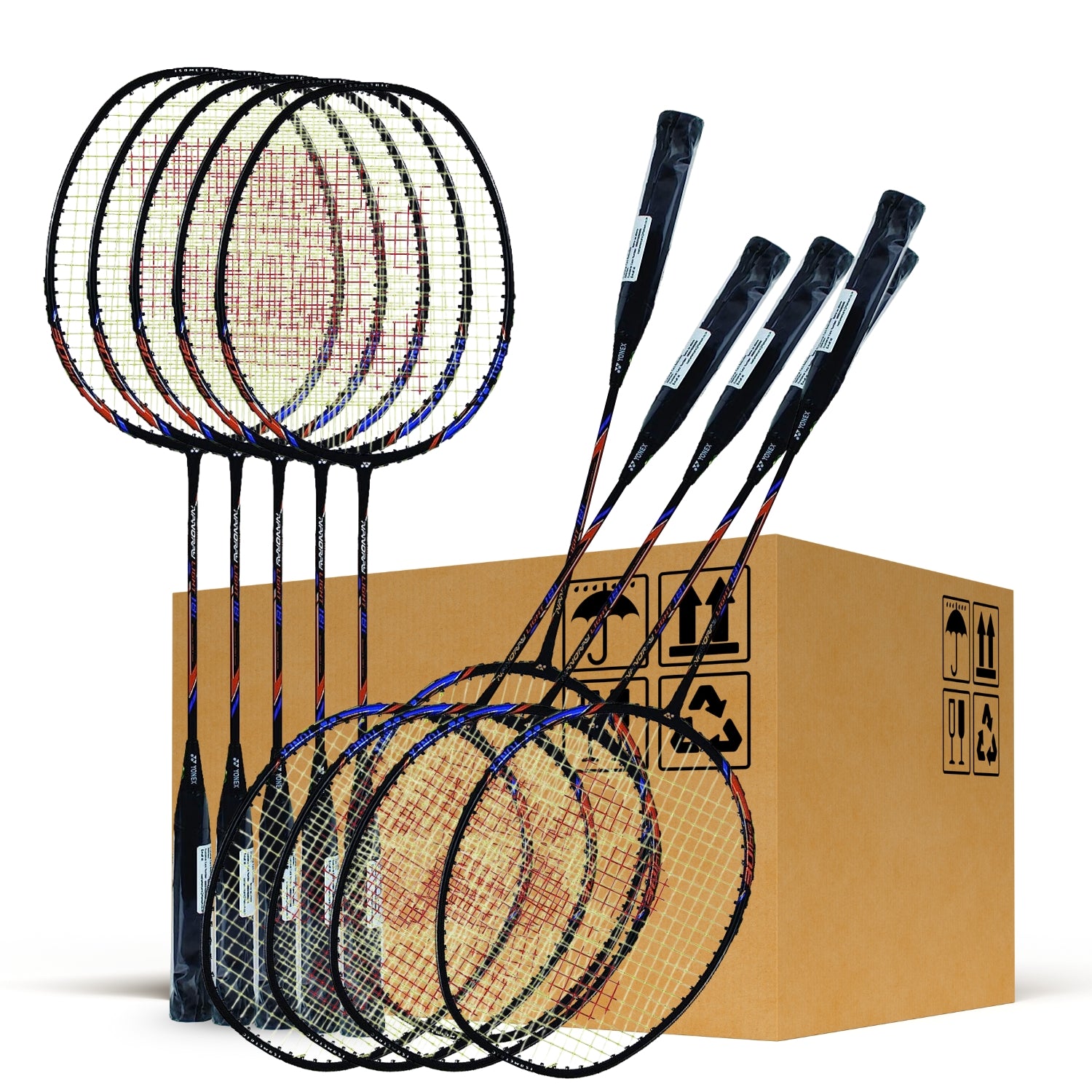 Yonex Nanoray Light 18i Graphite Badminton Racquet – Pack of 50 | Ultra-Lightweight 5U G4 Racket for Speed & Precision – Black - Best Price online Prokicksports.com