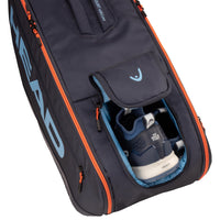 HEAD Pro Racquet Bag L | Navy | 9-Racket Capacity | Climate Control - Best Price online Prokicksports.com